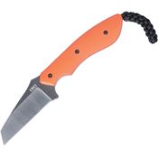 CRKT 2399 S.P.I.T. Stonewash Fixed Blade Knife Orange Handles