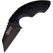 Elite Tactical IX010 Sidearm Black Fixed Blade Knife Black Handles