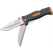 Elk Ridge FDR001OGN Lockback Knife Orange/Green ABS Handles