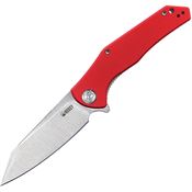 Kubey 158D Flash Linerlock Knife Red Handles