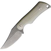 Mercury 9KALICPNG10 Kali Clip Stonewash Fixed Blade Knife G10 Jade Handles