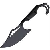 Midgards-Messer 011B Valdis Molon Labe Black Fixed Blade Knife Black Handles