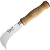Ontario 4200 Linoleum Satin Fixed Blade Knife Brown Handles