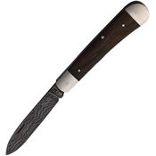 OTTER-Messer 268DRAU Levin Damascus Folding Knife Oak Handles