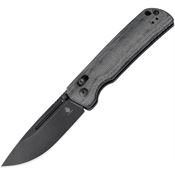 Kizer 4481C3 Escort Clutch Stonewash Knife Black Handles