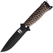 WildSteer KRS3111 KRS Survival Black Fixed Blade Knife Camo Handles