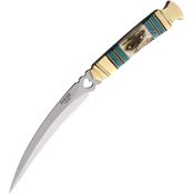 American Hunter 026 Talon Dagger Satin Fixed Blade Knife Multicolor Handles