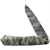Case XX 64635 Kinzua Black Stonewash Knife OD Green Handles