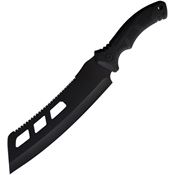 ElitEdge 20660BK EE20660BK Tactical Black Fixed Blade Knife Black Handles
