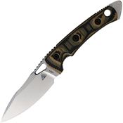 Fobos 063 Cacula Tumbled Fixed Blade Knife Camo Handles