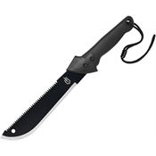 Gerber 0926 Gator Machete Jr Black Fixed Blade Knife Black Handles