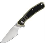 Gerber 3934 Downwind Caper Stonewash Fixed Blade Knife Black/Green Handles