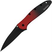 Kershaw 1660GRDBLK Leek Knife Red Magna Cut