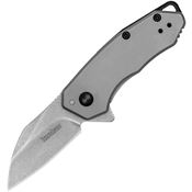 Kershaw 1408 Rate Stonewash Knife Stainless Handles