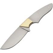 Knifemaking 7734 Bl7734 Drop Point Satin Fixed Blade Knife Silver Handles