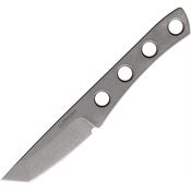 Mercury 9ARNISTNTFC Tanto Stonewash Fixed Blade Knife Silver Handles