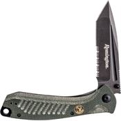 Remington 15735 EDC Black Part Serrated Tanto Linerlock Knife Black Handles