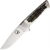 Salamandra 407063 Nestor Steel Fixed Blade Knife Stag Handles