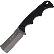 Smith & Wesson 1193153 HRT Neck Cleaver Gray Fixed Blade Knife Black Handles