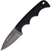 Smith & Wesson 1193157 H.R.T. Neck Spear Grey Fixed Blade Knife Black Handles