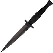Spartan Blades BL3BK George Raider Dagger Carbon Fixed Blade Knife Black Handles