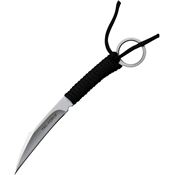 Tac Force FIX022BK Satin Fixed Blade Knife Black Cord Handles