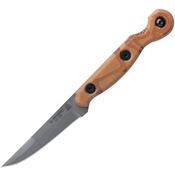 TOPS ELPO01 El Pionero Tumbled Fixed Blade Knife Tan Handles