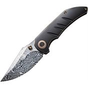We 22020BDS1 Riff-Raff Damascus Knife Black/Bronze Handles
