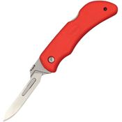 Wiebe 018 Red Fox Scalpel Lockback Knife Red Handles
