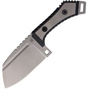 Midgards-Messer 018 Nertus Sand Blast Fixed Blade Knife Black Handles