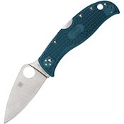 Spyderco 262PBLK390 LeafJumper Lockback Knife Blue