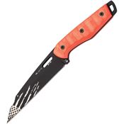 Hydra 14 Final Call V4 Fixed Blade Knife Orange Handles