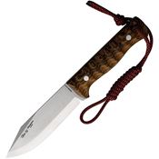 Nieto 1045B Chisquero Satin Fixed Blade Knife Bocote Wood Handles