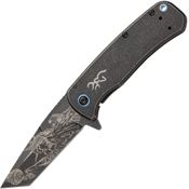 Browning 0459B Patriot Black Knife Black Handles