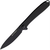 Karbon 107 Tidbit Black Knife Black Handles