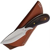 Outdoor Edge DTS1B Dark Timber Skinner Satin Fixed Blade Knife Brown Handles
