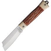 Cimo 553CARB Slipjoint Carbon Steel Folding Knife Brown Handles