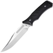 Kizer 1053A1 Sou'Wes' Satin Fixed Blade Knife Black Handles