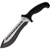 Begg 022 BG022 Bolo Fixed Blade Knife Black Handles