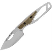 Buck 630GRS 630 Paklite 2.0 Hide Pro Stonewash Fixed Blade Knife Green Handles