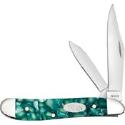 Case XX 71384 Folding Knife Sparxx Green Handles