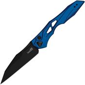Kershaw 7650BLU Auto Launch 13 Button Lock Black Knife Blue Handles