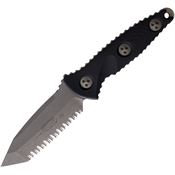 Microtech 114M12AP Socom Alpha Mini T/E AP Se Apocalyptic Fixed Blade Knife Black Handles
