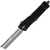 Microtech 219R10APS Auto Apocalyptic Combat Hellhound Knife Black Handles