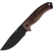 Ontario 8649TC RAT-5 Adventurer Black Fixed Blade Knife Laminatedwood Handles