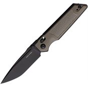 Real Steel 7712C RS7712C Sacra TAC Black Folding Knife Coyote Brown Handles
