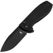 Kizer L3002A1 Amicus Button Lock Knife Black G10 Handles