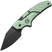 Civivi 210364 Typhoeus Adjustable Black Stonewash Fixed Blade Knife Green Handles