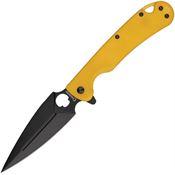 Daggerr FM021FYBW Arrow Linerlock Knife with Yellow Handles