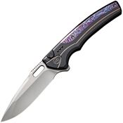 WE 22038A6 Exciton Button Lock Knife Black Handles